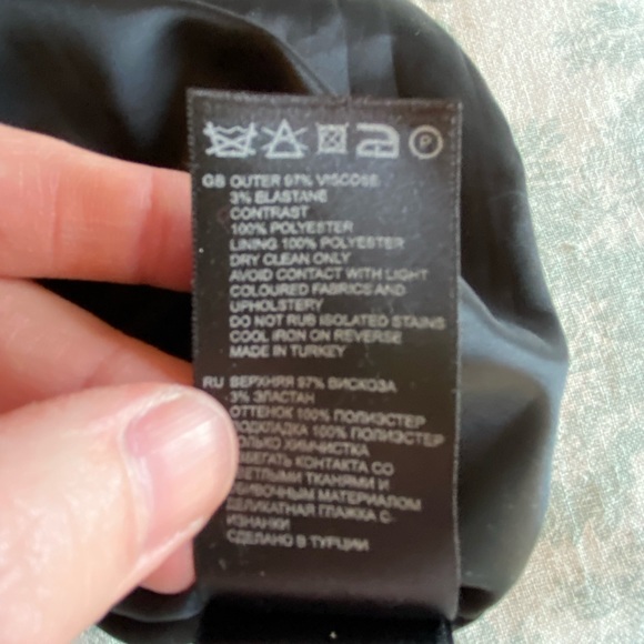 NWOT Reiss Dusty Rose and Black Dress - Picture 10 of 12